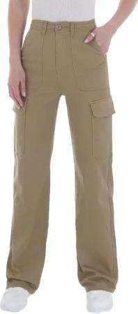 Ital-Design Cargohose Damen Freizeit Stoffhose in