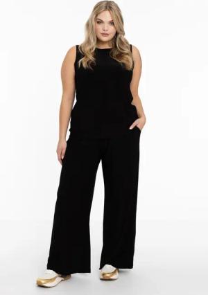 YOEK Bootcuthose Damen Hose Große Größen