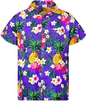King Kameha Hawaiihemd Pineapple Flowers Funky