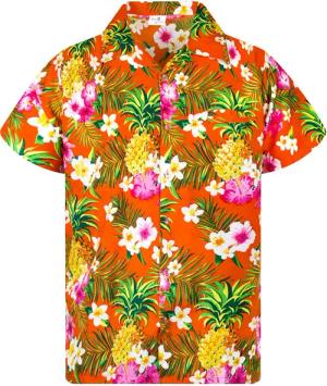 King Kameha Hawaiihemd Pineapple Flowers Funky