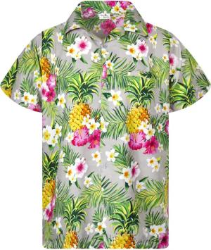 King Kameha Hawaiihemd Pineapple Flowers Funky