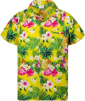 King Kameha Hawaiihemd Pineapple Flowers Funky