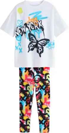 Next Oversize-Shirt Oversize-Shirt und Leggings im