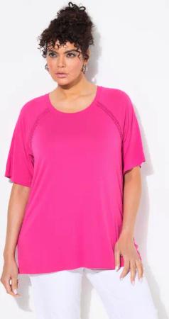 Ulla Popken T-Shirt T-Shirt Zierbänder Classic