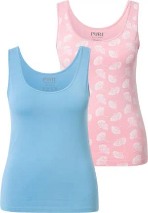Ulla Popken Unterhemd Tanktops 2er-Pack uni/Gingko