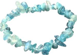 Steinfixx® Armband Aquamarin blau Splitterarmband -