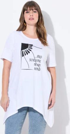 Ulla Popken Longshirt T-Shirt Sonnen Rundhals