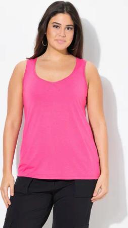 Ulla Popken Longtop Top Modalmix Herzausschnitt