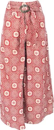 Guru-Shop Relaxhose Luftige Sommerhose mit Kokosschnalle,