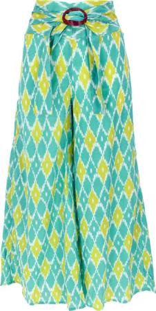 Guru-Shop Relaxhose Luftige Sommerhose mit Kokosschnalle,