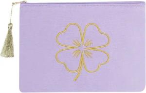 Ella Jonte Clutch, mit goldener Blume