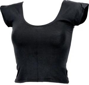 Guru-Shop T-Shirt Bauchfreies Goa Psytrance Pixi