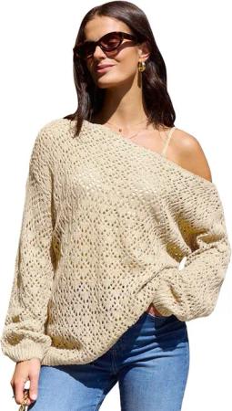 Cupshe Strickpullover One Shoulder Pullover mit