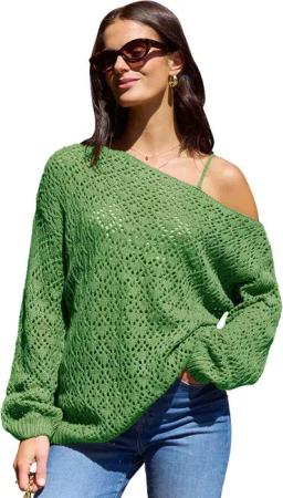Cupshe Strickpullover One Shoulder Pullover mit