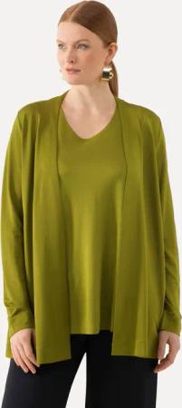 Ulla Popken Sommerjacke Slinkyjacke offene Form