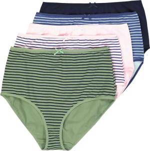 Ulla Popken Slip Maxislips 5er-Pack Ringel