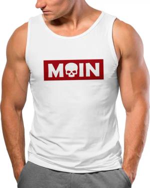 Neverless Tanktop Herren Tank-Top Schriftzug Moin