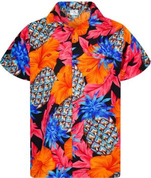 King Kameha Hawaiihemd Pineapple Hibiscus Funky