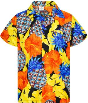 King Kameha Hawaiihemd Pineapple Hibiscus Funky