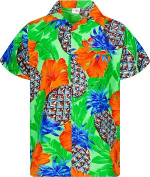 King Kameha Hawaiihemd Pineapple Hibiscus Funky