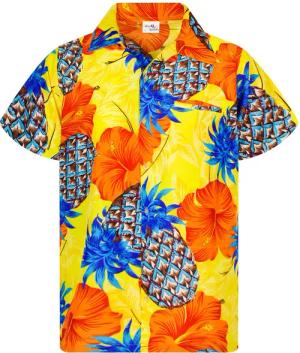 King Kameha Hawaiihemd Pineapple Hibiscus Funky