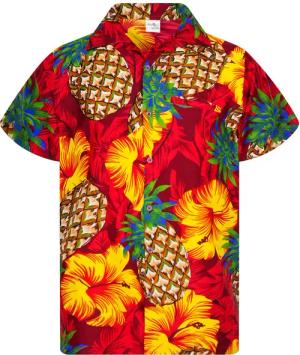 King Kameha Hawaiihemd Pineapple Hibiscus Funky