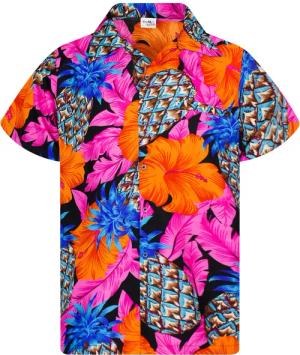 King Kameha Hawaiihemd Pineapple Hibiscus Funky