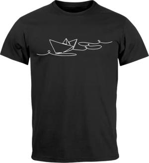 Neverless Print-Shirt Herren T-Shirt Boot Polygon