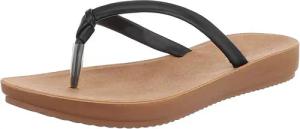 Ital-Design Bequeme Flip-Flops mit goldenen Details