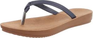 Ital-Design Bequeme Flip-Flops mit goldenen Details