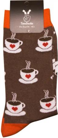 TwoSocks Freizeitsocken Kaffee Socken lustige Socken