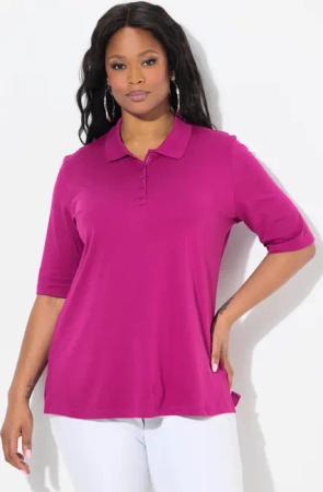 Ulla Popken Poloshirt Poloshirt Classic Polokragen