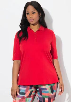 Ulla Popken Poloshirt Poloshirt Classic Polokragen