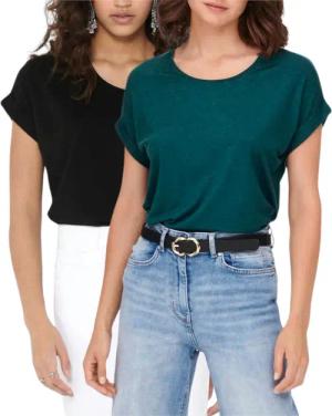 ONLY T-Shirt Stilvolles Basic Shirt mit