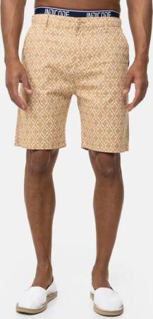 Indicode Chinoshorts Apostolis mit geometrischen Muster
