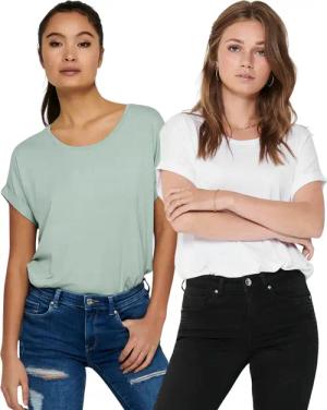 ONLY T-Shirt Stilvolles Basic Shirt mit