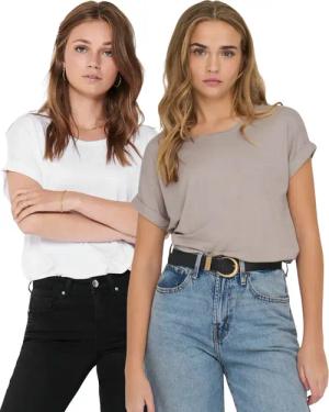 ONLY T-Shirt Stilvolles Basic Shirt mit