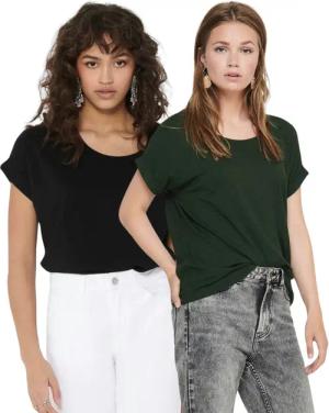ONLY T-Shirt Stilvolles Basic Shirt mit