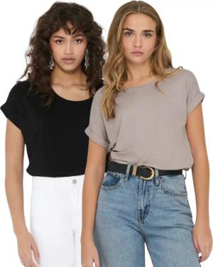 ONLY T-Shirt Stilvolles Basic Shirt mit