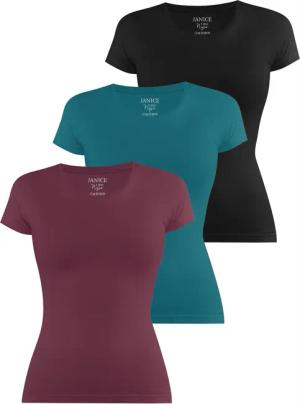Janice Kurzarmshirt 3 x Damen T-Shirt