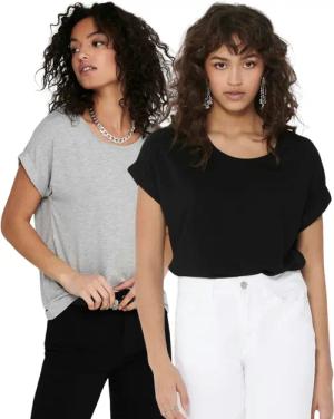 ONLY T-Shirt Stilvolles Basic Shirt mit