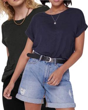 ONLY T-Shirt Stilvolles Basic Shirt mit