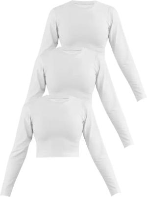 Janice Langarmshirt 3 x Damen crop