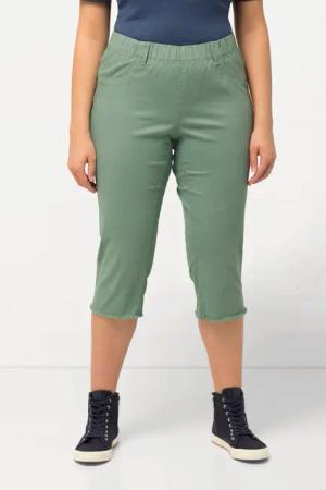 Ulla Popken Caprihose Caprihose Sienna Fransensaum