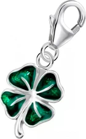 Goldene Hufeisen Charm Blume Kleeblatt Karabiner
