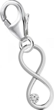 Goldene Hufeisen Charm Kristall Unendlichkeit Karabiner