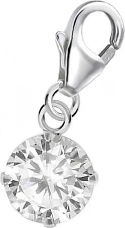 Goldene Hufeisen Charm Kristall 8mm Runde