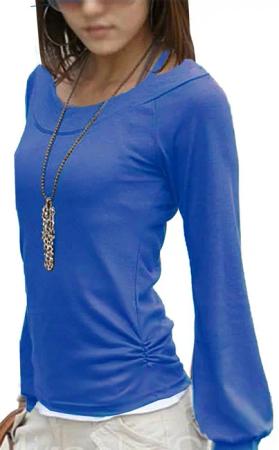 Mississhop Langarmshirt Bluse Tunika Longshirt mit