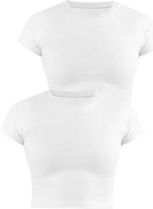 Janice Kurzarmshirt 2 x Damen crop