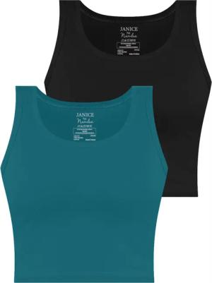 Janice Tanktop 2 x Damen crop